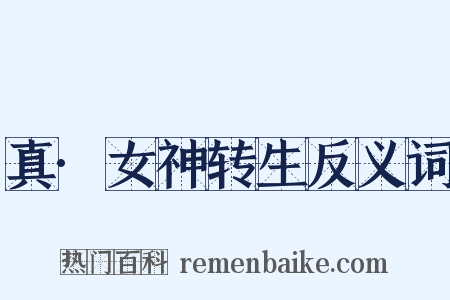 真·女神转生反义词是什么意思的图片